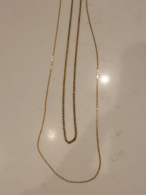 Vintage Delicate Gold-Tone Layered Necklace Set - Women Jewelry